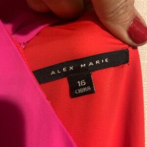 Alex Marie Pink and Red Dress